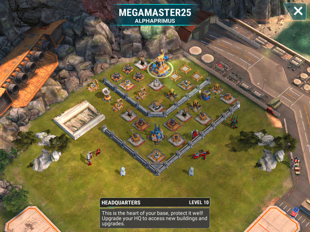 We get to be the big bad bullies this war. Nearly all of the bases are level 10 bases. So, this base is close to maxed for a level 10 base. It features level 6 and 7 mortars. It also has a level 4 beam. Unfortunately for it, it is still a level 10 base. The spread here is significant enough to make Slipstream or Mixmaster a poor choice of main offense. So, either use fliers or warrior attacks to take out the mortars and beams.