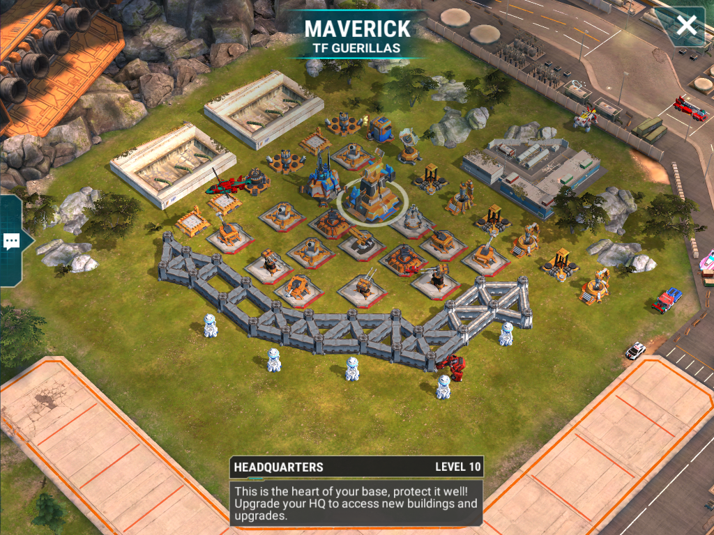 We start off with a high end level 10 base. This base is susceptible to AOE attack.